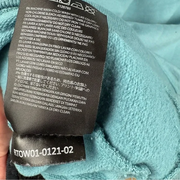 Vintage Volcom‎ Stone Company Mens Y2K Hoodie Size L Blue Preppy 90s Skater - Picture 12 of 16